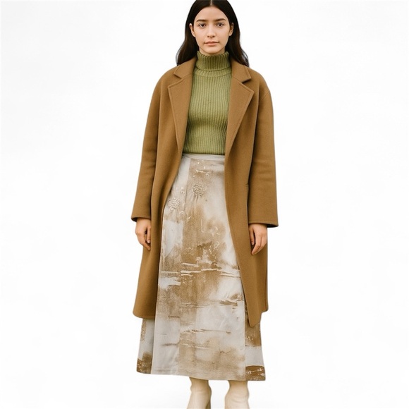 Leslie Monte-Carlo Dresses & Skirts - VINTAGE Leslie Monte-Carlo Ankle Length Midi Skirt Embroidered Pleated Sz 6